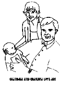 Family Coloring Book Page by Deva Arts